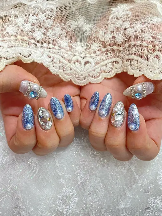 有料ラメ500円 渋谷ネイル 渋谷ネイルサロン ネイル キャラクターネイル 3dネイル Pomynail Hifu 渋谷店所属 Pomynail渋谷 Nakoのネイルデザイン ミニモ