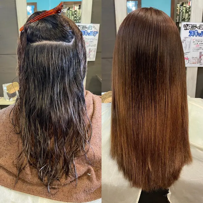 硬い髪の毛 太めの髪の毛 細い髪の毛どんな髪質でも真っ直ぐに Paragon Hair所属 渡邊 舞奈のヘアカタログ ミニモ