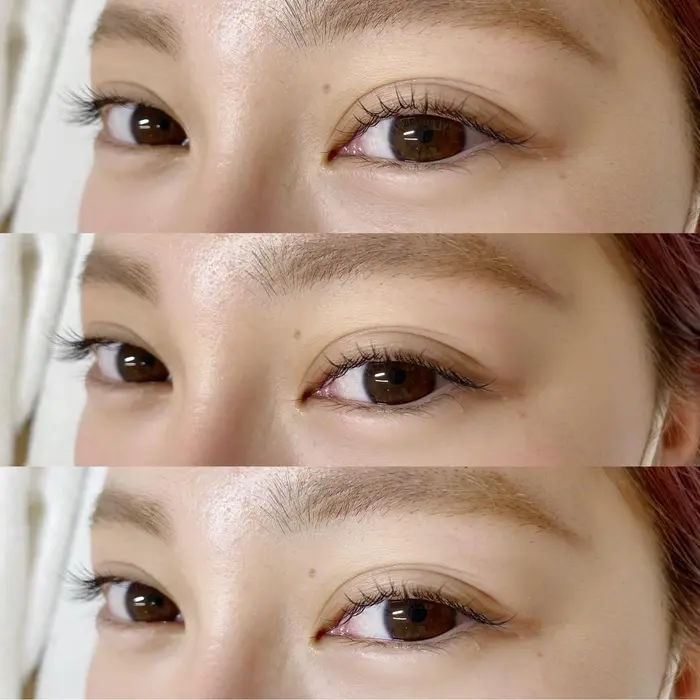 J10 J11 J10 普段ビューラーしない方なのでカール感はそこまで出さずナチュラルに仕上げました Chou Chou所属 久保村葉音 Chouchou平塚のマツエクデザイン ミニモ