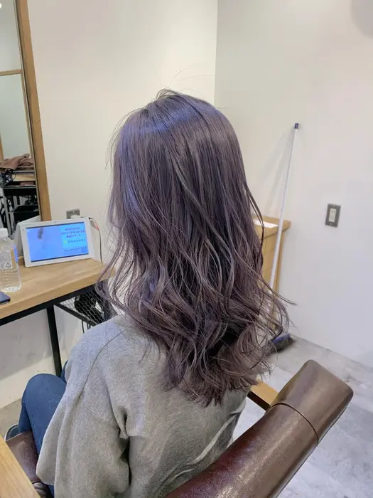 ブリーチ 2 柔らかいラベンダーカラー 色落ちも綺麗になります Agu Hair Link 富士見店所属 中野 大樹 のヘアカタログ ミニモ