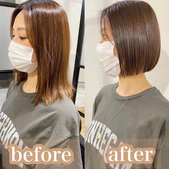 ボブとストレート 相性ばっちりです Tluus所属 イナガキ ハヤトのヘアカタログ ミニモ