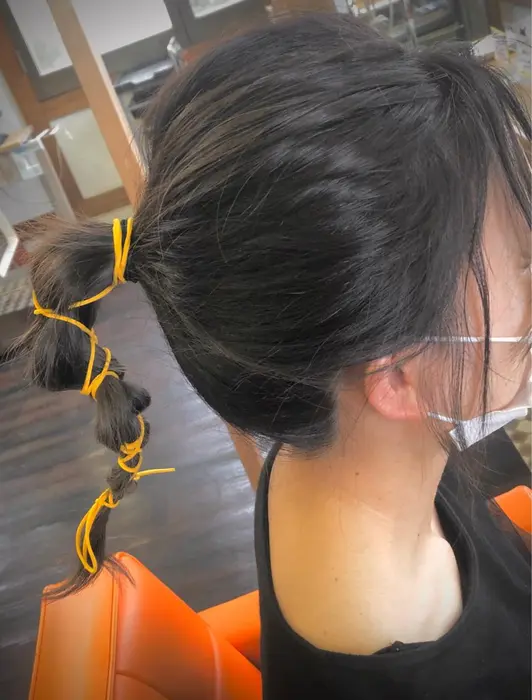 紐アレンジ玉ねぎヘアー Advance ｒon Z所属 堀口 彩佳のヘアカタログ ミニモ