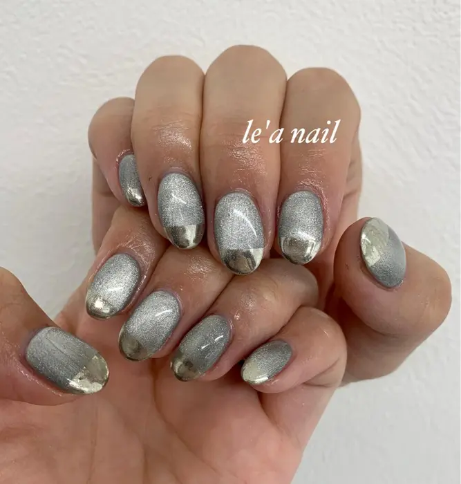 マグネットネイル ミラーフレンチ Beauty Salon Lea所属 Beauty Salon Leaのエステ リラクカタログ ミニモ