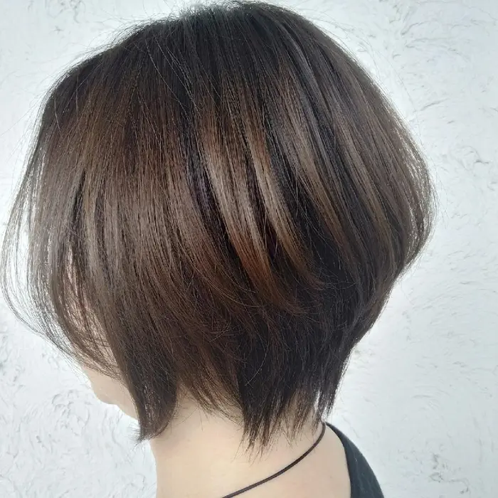 大人かっこいいショートヘア メリハリのある 後頭部の丸み と えり足のクビレ が頭の形をキレイに クルッカ所属 田中 康裕のヘア カタログ ミニモ