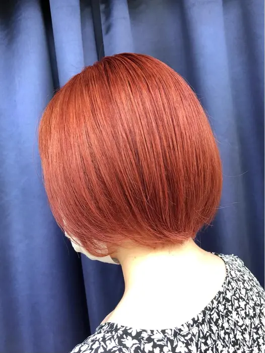 ブリーチ1回 コーラルピンク オレンジ Deseo 吉祥寺 吉祥寺美容室 ケアブリーチ Number Kichijoji所属 再現カラーリスト ゆきののヘアカタログ ミニモ