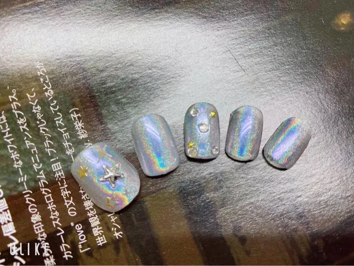 夏フットデザイン ユニコーンネイル Fleur Nail所属 Fleur Nailのネイルデザイン ミニモ