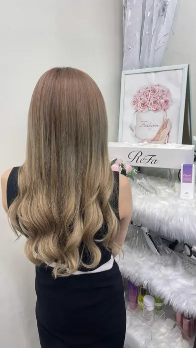 55cmシールエクステになります仕上げの巻きおろしはサービスになります ヘアメイクサロン レヴィール所属 Revier Shinjiのヘア カタログ ミニモ