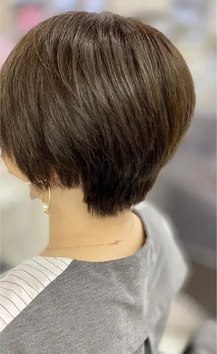 ハイポイントにボリュームがあるショートヘア スッキリ見せたい方にはオススメなヘア ハイポイントショー アヴニールアックスavenir Axe 所属 アヴニールアックス Tomohiroのヘア カタログ ミニモ