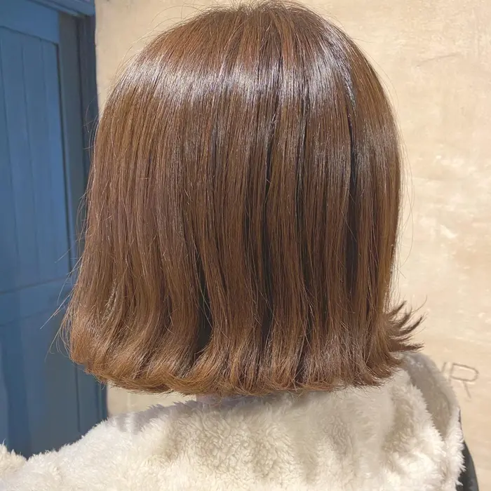 外ハネパーマ Hair Resort Ai所属 ショートボブ 藤原 みなみのヘアカタログ ミニモ