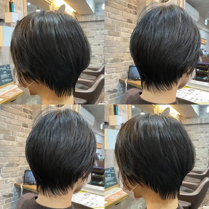 ショート 前上がり 前上がりのラインで作るショートスタイル ポイントは襟足の抜け感と後頭部の自然 G Grow所属 堀 夢哉 札幌 大通美容室のヘアカタログ ミニモ