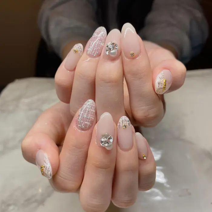 ネイルデザイン ツイードネイル Remplir所属 Remplir Nailのネイルデザイン ミニモ