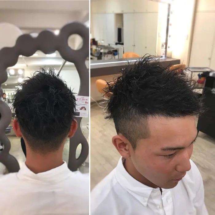 Morioオリジナルの特許技術 ピニングウェーブで細かなツイスト風にしました サイドはしっかりと短 モリオフロムロンドン大宮店所属 佐々木 賢一のヘアカタログ ミニモ