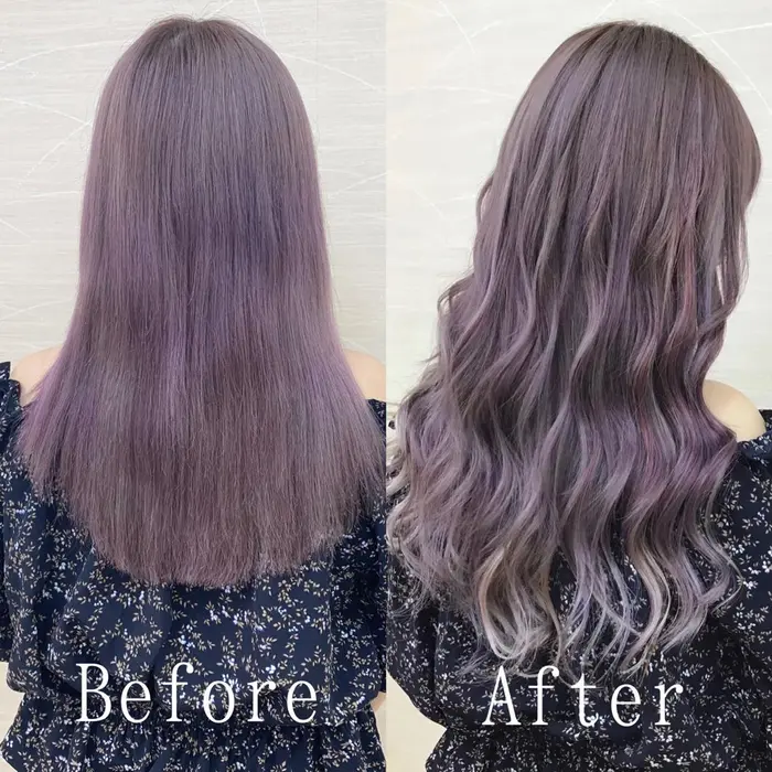 あと少し長坂欲しい そんな要望もエクステなら叶えられます 大人気のパープル系も豊富に御用意あります エクステ専門サロンあるじゃんすー心斎橋店所属 あるじゃんすー 心斎橋店のヘアカタログ ミニモ