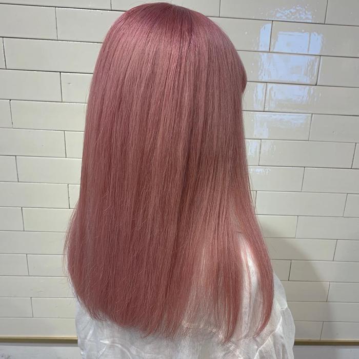 ケアブリーチ ピンクベージュ Eight Shibuya 渋谷本店所属 ミドリカワ ヒデアキのヘアカタログ ミニモ
