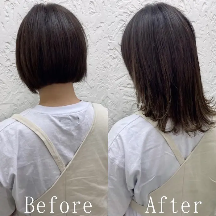 ボブから流行りのウルフにイメチェンしましたシールエクステならここまで自然に仕上がります Ar エクステ専門店あるじゃんすー渋谷本店所属 カラー エクステ専門 あるじゃんすー渋谷店のヘアカタログ ミニモ