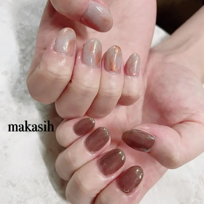 クリア感ネイル ナチュラルネイル Total Beauty Makasih所属 山崎 美菜子のネイルデザイン ミニモ