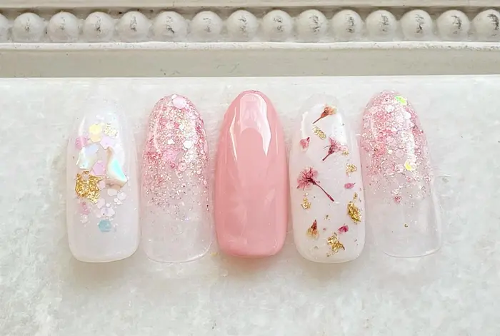 相模大野ネイルサロン トレンドネイル ネイルデザイン シェル 完全個室ネイルサロン パラジェル 駅 Nail Story所属 Satomi のネイル デザイン ミニモ