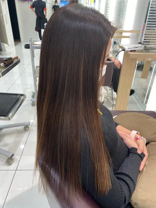 シルクストレートです 自分史上最高のストレートヘアになります Face 石川町店所属 ブリーチ縮毛矯正 Face アオのヘアカタログ ミニモ