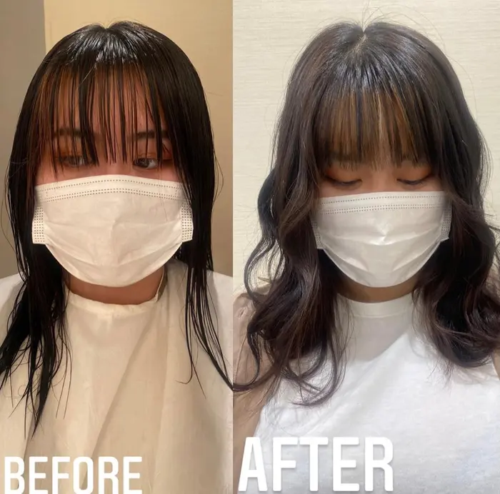 前髪カット 酵素トリートメント Capa 南堀江所属 佐藤 美緒のヘアカタログ ミニモ