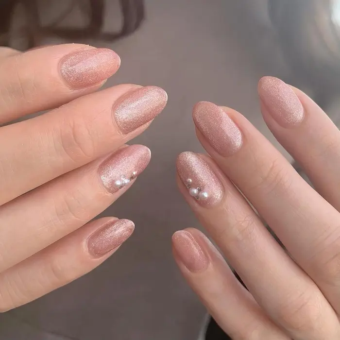 おピンクの マグネットさん 美し なぁ ストーンを付けずに マグネットデザインのみは Nat Ai Nail所属 Ai のネイル デザイン ミニモ