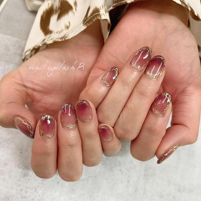 カラグラ ミラーアート Nail Eyelash R所属 Salon R Miyuki Iのネイルデザイン ミニモ カラグラ ミラーアート Nail Eyelash R所属 Salon R Miyuki Iのネイルデザイン ミニモ
