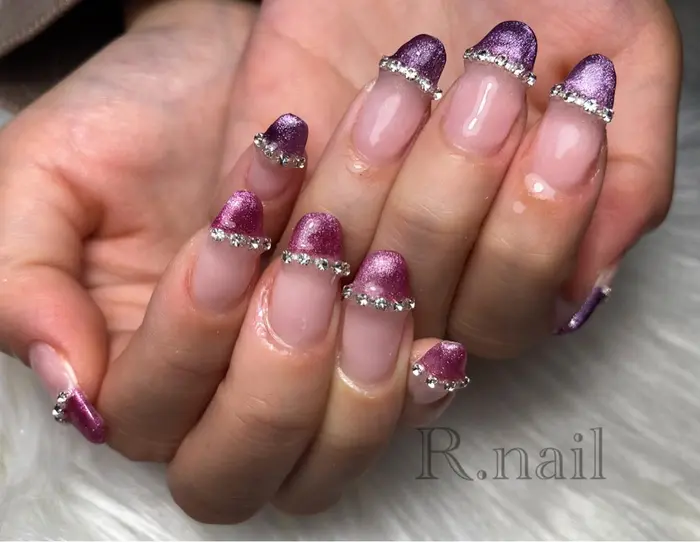 マグネットフレンチ 迷ったら2色 自宅ネイル 岐阜ネイルサロン 岐南町ネイル スカルプネイル Nail Salon R所属 R Nail Salonの ネイルデザイン ミニモ マグネットフレンチ 迷ったら2色 自宅ネイル 岐阜ネイルサロン 岐南町ネイル スカルプネイル Nail Salon R所属 R Nail Salonの ネイルデザイン ミニモ