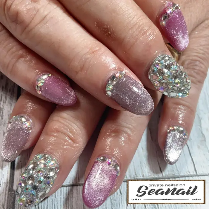 お客様ネイル ご来店誠にありがとうございました ジェル画像持ち込みやり放題 69 Seanail所属 小尾 栞のネイル デザイン ミニモ