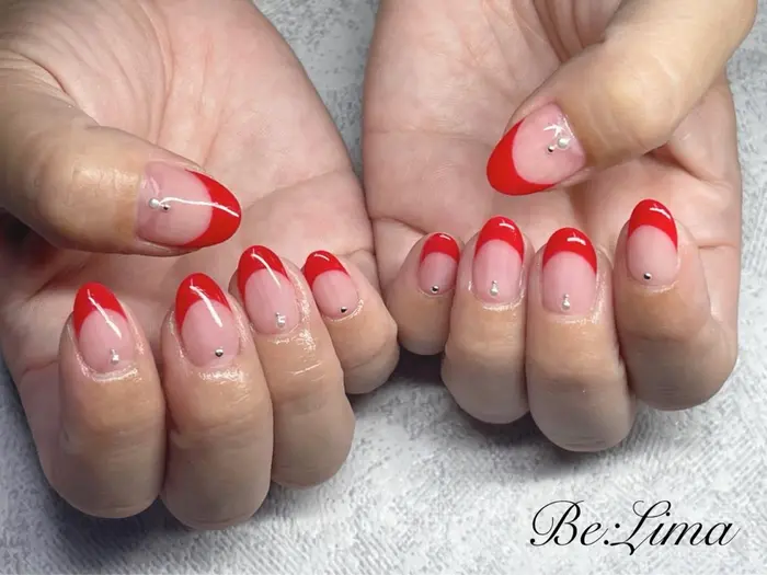 ストーン別途 ジェルネイル ネイルデザイン ネイルアート ネイル 滋賀ネイル 滋賀県ネイルサ Be Lima所属 Nail Salon Be Limaのネイルデザイン ミニモ