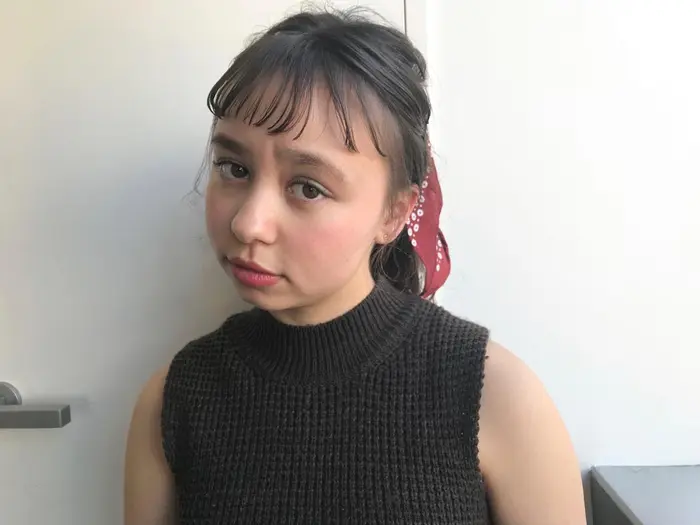 大人気の束感バング シースルーバング 抜け感がでます 少し変化をつけたい方にオススメです 前髪 Soco所属 Narumi Soco のヘアカタログ ミニモ