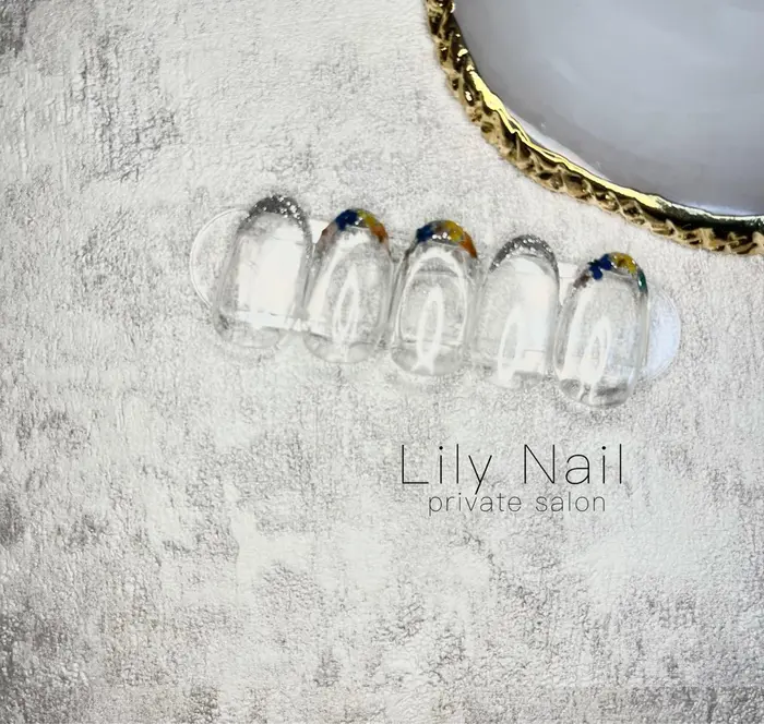 ネイルサロン ネイル ネイルデザイン シンプルネイル オフィスネイル 福岡市西区愛宕 プライ Lilynail所属 Lily Nail Momokaの ネイルデザイン ミニモ