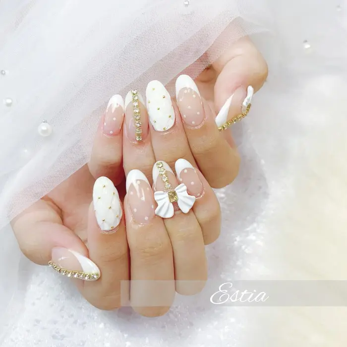 キルティングネイル Nail Palace Estia所属 Estia Kaorii のネイルデザイン ミニモ