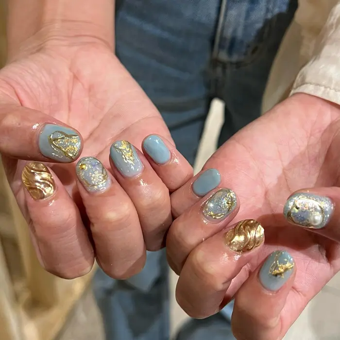 Nail Salon Ibelu西梅田店所属 マゴメ マリアのネイルデザイン ミニモ