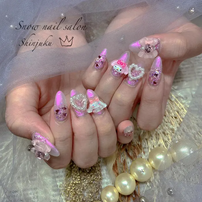 渋谷ネイルサロン ネイルサロン渋谷 ジェルネイル ジェルネイルデザイン ネイルデザイン 渋谷ネイル Snow Nail Salon所属 Snownail スカルプ専門渋谷店のネイルデザイン ミニモ