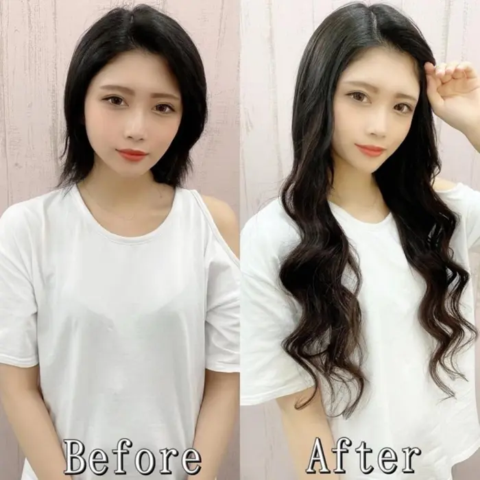 職場や学校が厳しい方にオススメ シールエクステでナチュラルに大変身 Ar公式アプリからご予約で特 エクステ専門サロンあるじゃんすー心斎橋店所属 あるじゃんすー 心斎橋店のヘアカタログ ミニモ