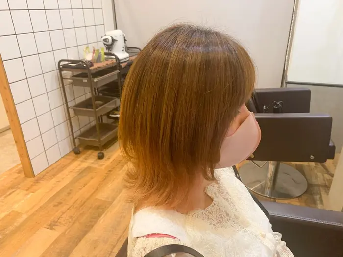 ショートウルフスタイル 襟足は外ハネ トップは内巻きのショートウルフスタイルに 毛先も軽くし Rem Aobadai 所属 野上 拓夢のヘア カタログ ミニモ