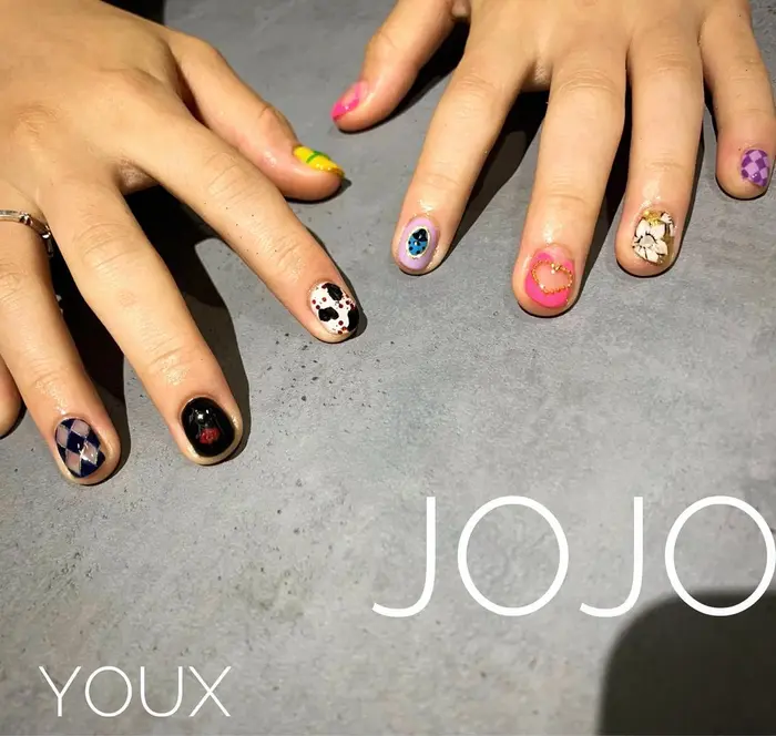 ジョジョネイル ジョジョの奇妙な冒険 Youx Type 所属 Youx Nailのネイルデザイン ミニモ