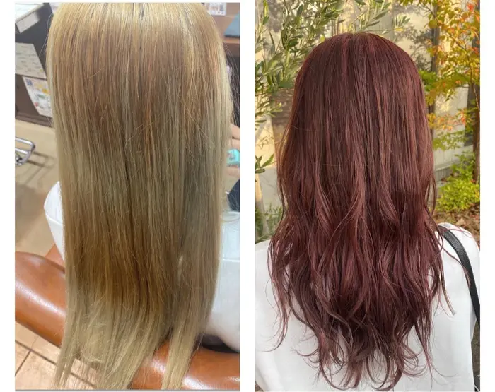 セルフブリーチでムラになっていたお客様 綺麗な秋カラーにお直しさせて頂きました アプトモカレーベル所属 宮野 万悠香のヘアカタログ ミニモ