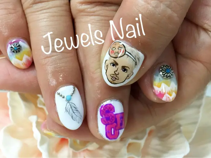 Exile Shokichiさん ネイル Jewels Nail所属 ジュエルズ ネイル 店長のネイル デザイン ミニモ