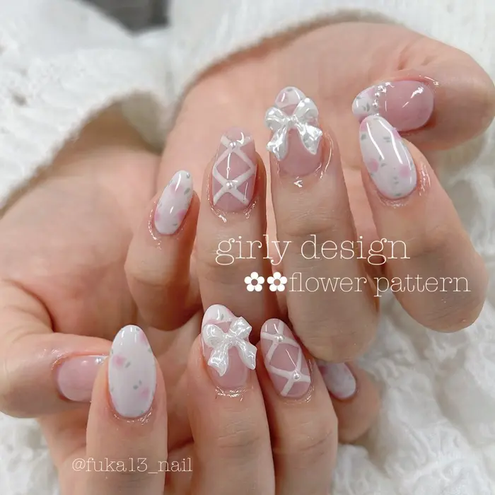 flower pattern ༘⋆✿

#立川ネイルサロン#ガーリーネイル#花柄ネイル#フラワ?...