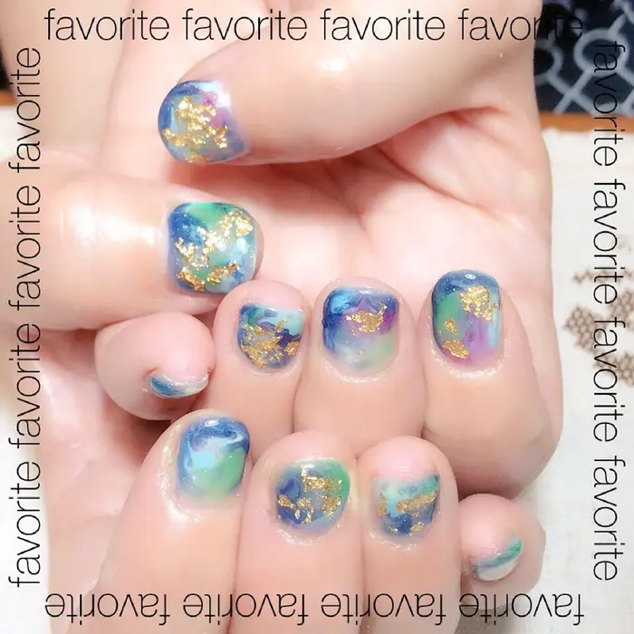 ギャラクシーネイル ギャラクシーネイル ギャラクシー 宇宙 天然石ネイル 天然石 Petitnailmiu プチネイルミウ所属 プチネイルミウ Miuのネイルデザイン ミニモ