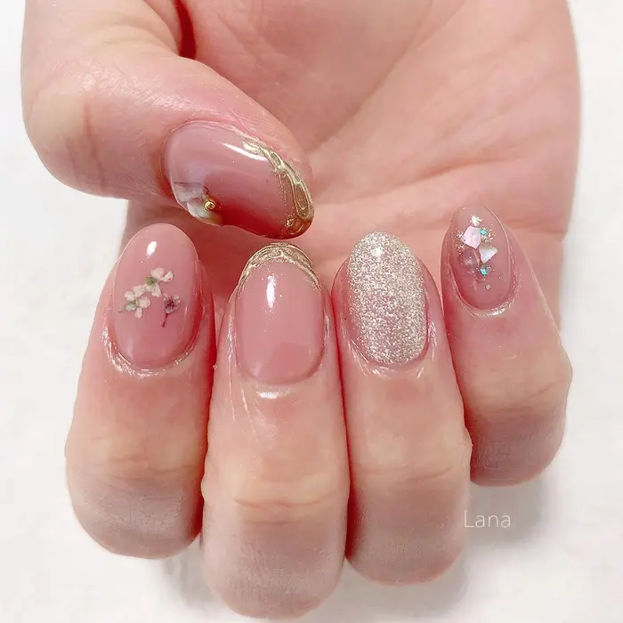 フルアートコース 7500 税込 オフ込みの料金です パラジェル ネ Lana Nail所属 Lana Nailのネイルデザイン ミニモ