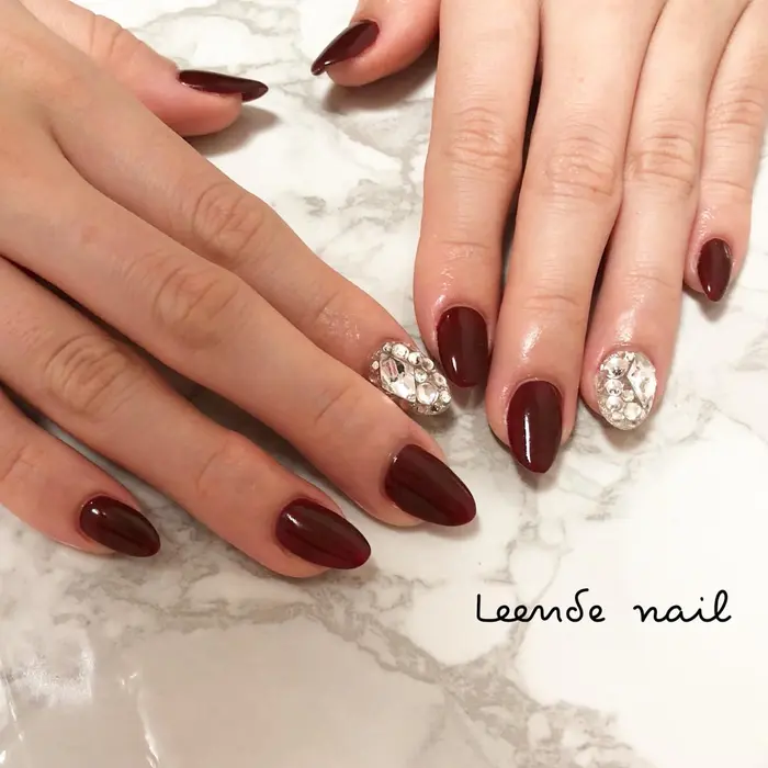 ビジュー代別途 Leende Nail所属 Leendenail リエンダネイル のネイルデザイン ミニモ