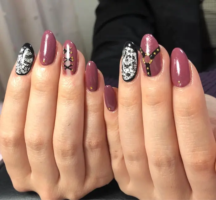 地雷女ネイルで可愛すぎす綺麗で大人っぽくの オーダー頂きました 私のやりたい脳内のものが全て出 しーちゃんネイル所属 しーちゃんネイル 夜間深夜専門のネイルデザイン ミニモ