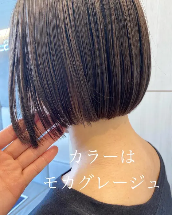 クリームベージュカラーで 柔らかいボブに仕上げました ふわっとした 雰囲気がまた かわいい アナラーナ所属 工藤祐世 ボブ ミニボブのヘアカタログ 20210613161929 ミニモ