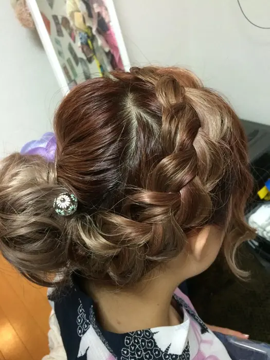 お祭りのヘアセット Frappe Espresso所属 スー ジーのマツエクデザイン ミニモ