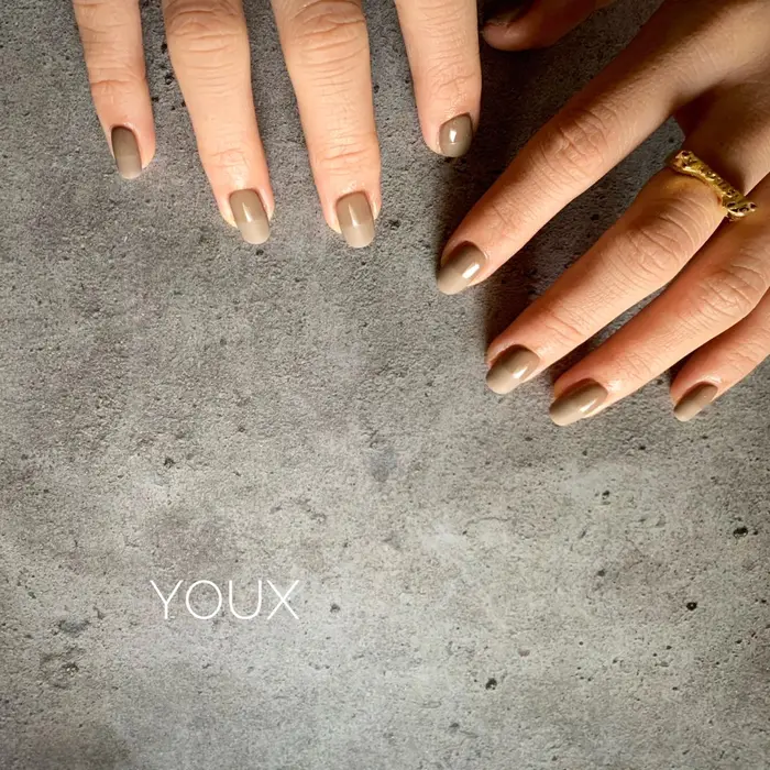 マットフレンチ Youx Type 所属 Youx Nail のネイルデザイン ミニモ