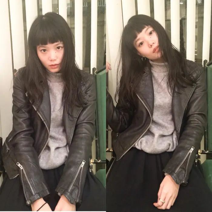 前髪は眉上でカット ナチュラルなウエット感のあるスタイリング スタイリング剤はオリエンステラのナ rtirior所属 Yuki Mikuriyaのヘアカタログ ミニモ