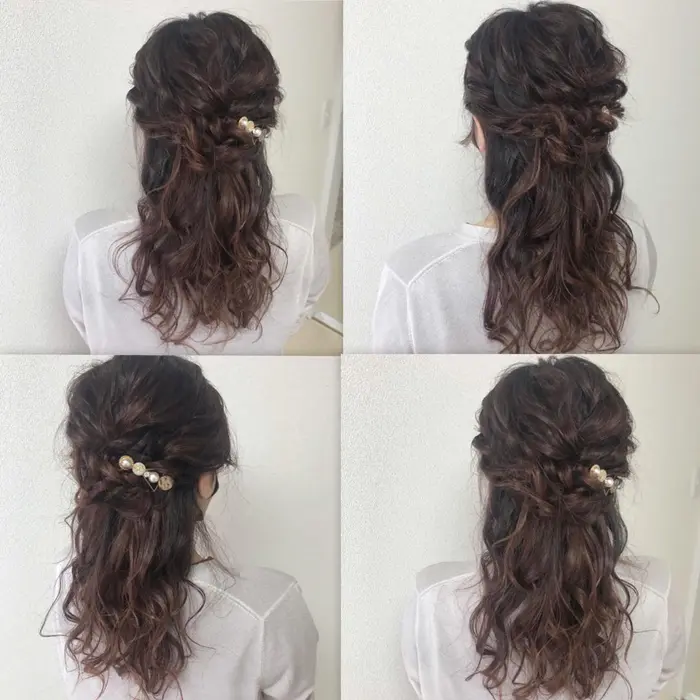 ロングヘアハーフアップ Ulu所属 かわべ ゆうかのヘアカタログ ミニモ