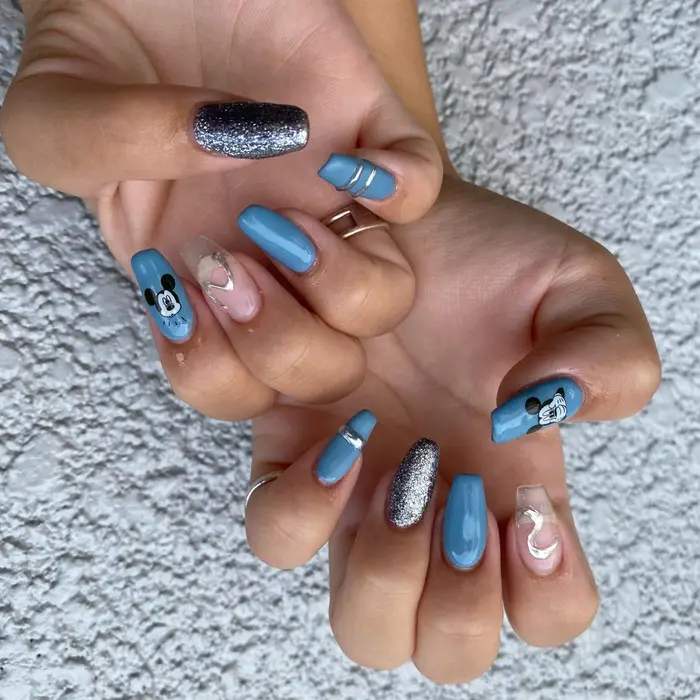 ミッキーネイル キャラネイル ジェルネイルデザイン Nail La所属 韓国nail Mo のネイルデザイン ミニモ