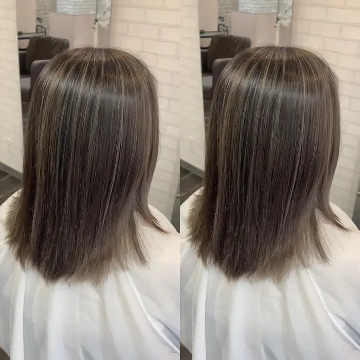 ハイライトに２回のブリーチを施し色落ち後も綺麗な透明感を維持しつつ ベースも少し明るくすることによっ サウンドブイ所属 西川 信也のヘアカタログ ミニモ